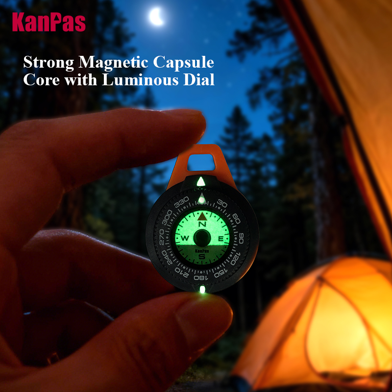 Мини-компас KANPAS EDC, светящ – обзор и цена Outdoor Adventure Gear