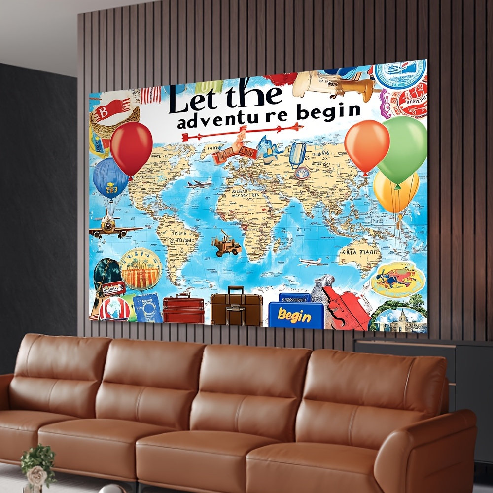1 фон с картой мира «Let the A – обзор и цена Outdoor Adventure World